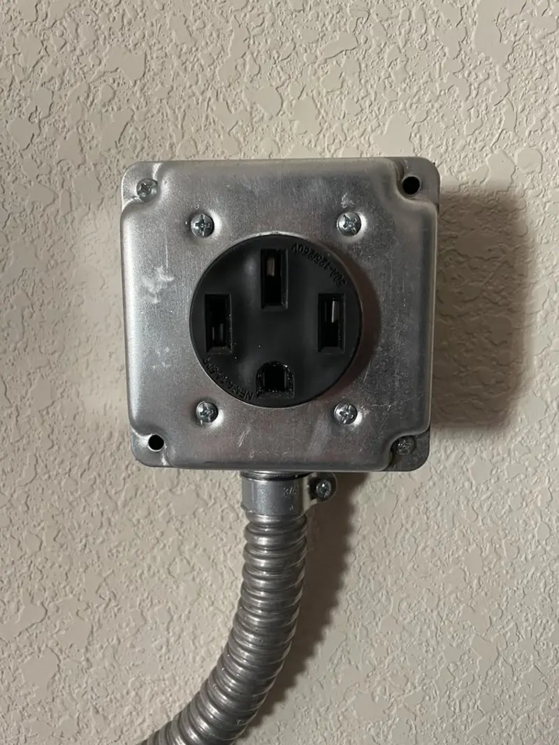 NEMA 14-50 outlet installed for Electrical Panel Upgrade in Marina